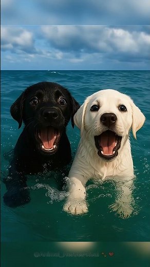 😢 Who Will You Save… The Black One or The White One? 💔 #dog