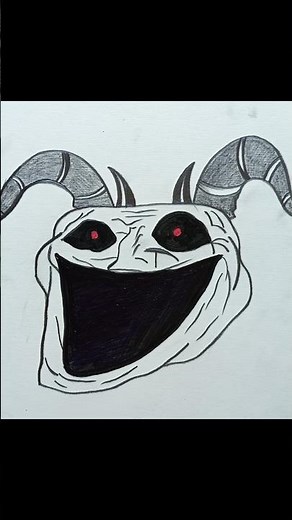 How to draw Creepy Troll Face for beginners easy ✨ #drawingtutorial #art #troll #trollface #easy