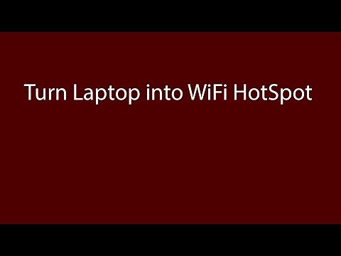 How to Turn your Windows Laptop into a WiFi Hotspot