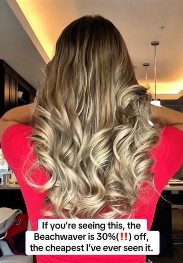 Truly the best and most EASY curling iron on the market! This is the best deal I’ve seen it 👀 #tiktokshop #beachwaver #shop #hair #curlinghair