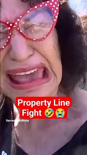 Crazy Karen Neighbor Property Fight. #funny #comedy #neighbors #crazy #propertydispute #shorts