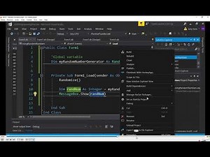 VB107 - VB.NET Using Random Numbers