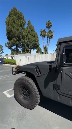 Ever seen a Humvee fully coated in flat black LINE-X?