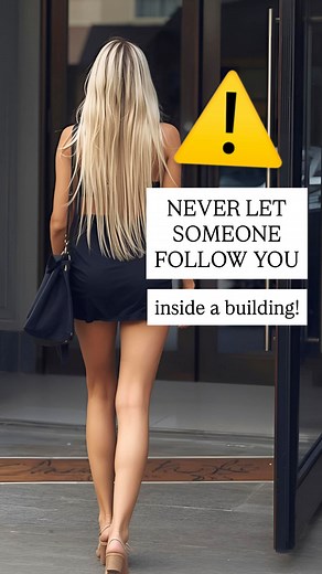 ⚠️WHY YOU NEVER LET SOMEONE FOLLOW YOU INSIDE A BUILDING… Especially if they don’t have a key. Never let politeness cost you your life. And trust me, I get it, it shouldn’t be this way… but in the world that we live in you just truly never know who you might cross paths with! ALWAYS err on the side of caution. #womenempowerment #safety #safetytips | Dannah Eve