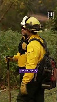 Firefighters trying to save LA homes