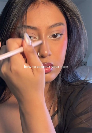 nose contouring tutorial #browngirlmakeup #nosecontour #cbeauty