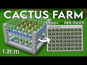The EASIEST Cactus Farm in Minecraft 1.21 (Tutorial)