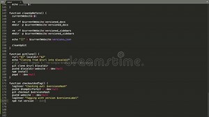 Efecto De Escritura De Código Fuente De Script De Shell. Pantalla Del Editor De Comandos Coloreados De Guiones De Shell. Tecnologí Almacen De Video - Vídeo de revelador, multicolor: 209611437