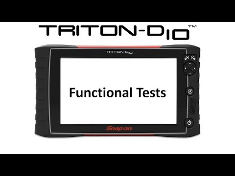 Functional Tests: TRITON-D10™ (Pt. 5/11) | Snap-on® Training Solutions®