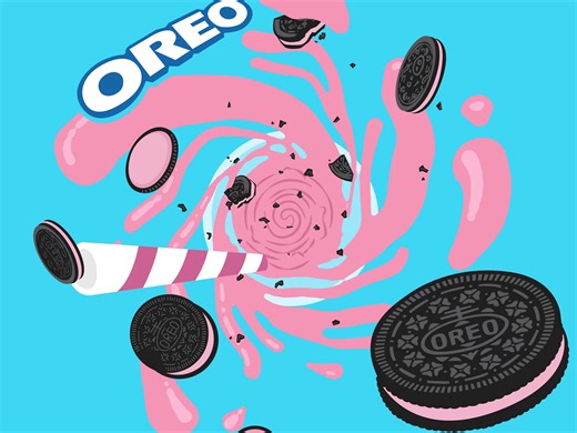 Oreo Brand Animation — 2D Motion Graphics GIF