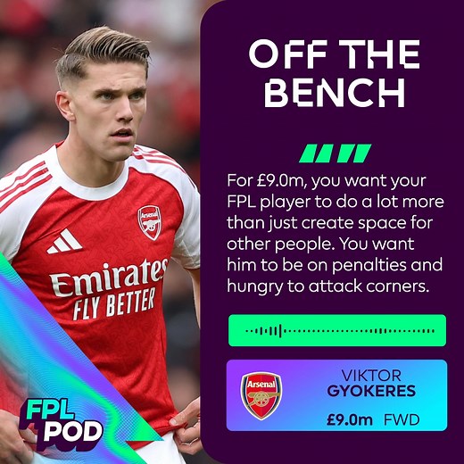 29K views · 645 reactions | Five straight blanks for Viktor Gyokeres ❌❌❌❌❌ FPL expert Pras would rather see the Arsenal defence prioritised with a double or triple-up instead of holding the forward  | Fantasy Premier League | Facebook
