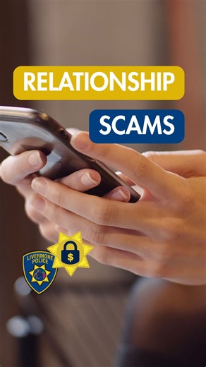 February Crime Prevention Tip 🚔 Every month, Livermore Police will be bringing you a timely crime prevention tip/reminder to keep you and your loved ones safe. February is a peak time for romance scams. Scammers often use fake online profiles, move relationships too fast, avoid meeting in person, and eventually ask for money. Protect your heart and your wallet. If something feels off, trust your instincts and report it. We’re here to help. #LivermorePolice #CrimePrevention #RomanceScams #ScamAw