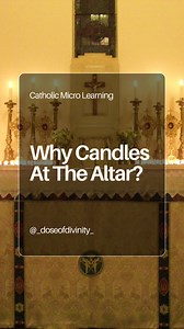 Those altar candles aren’t decorative — and their placement isn’t accidental. In Catholic worship, where candles stand matters because what they signify matters. Candles proclaim Christ as the Light of the world (John 8:12). Placed near the altar, they draw attention to the Eucharist — Christ truly present — not to the priest, the space, or personal taste. The Church doesn’t leave this to aesthetics. Liturgical norms guide candle number and placement to express reverence, sacrificial worship, an