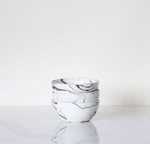 Creating the mesmerizing clay swirl for our August 2024 Special Edition is a complex and time-consuming process. Dark Brown clay and creamy white Porcelain are wedged lightly by hand and then cut into slabs. These slabs are formed and then trimmed all without the use of water. (Water would smudge the design and compromise the integrity of the swirl.) We’re only releasing them in very limited numbers — if you missed the first drop, sign up to be notified when they’re back in stock at the link in 