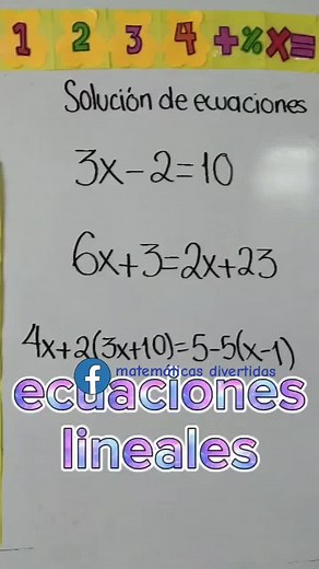 Ecuaciones lineales: conceptos y ejercicios fáciles