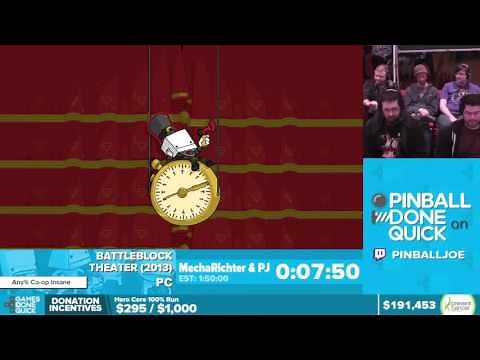 BattleBlock Theater by PJ and MechaRichter - Awesome Games Done Quick 2016 - Part 28 [1440p]