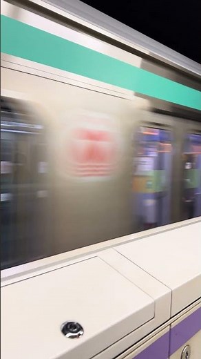 【渋谷駅 半蔵門線】夜に駆け抜ける電車｜走り去る瞬間を激写 ASMR Train Sound