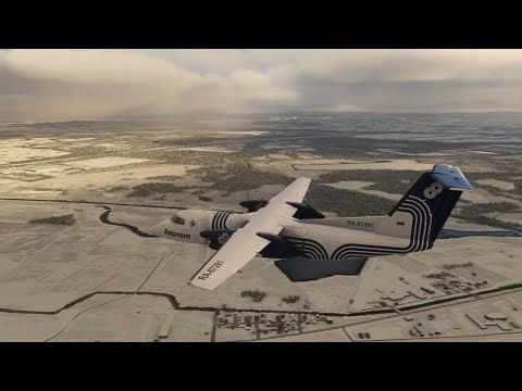 MSFS2020 Virtualcol Dash8-100 landing at Sapporo New Chitose (RJCC)