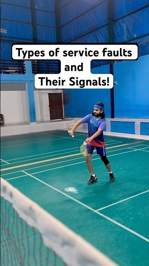 Types of Service Faults and their Signals ! #badminton