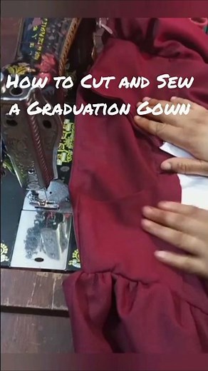 How to Cut and Sew a Graduation Gown | Easy DIY Academic Robe #Shorts