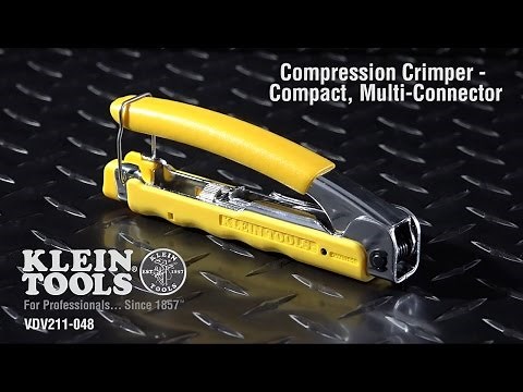 Compression Crimper - Compact, Multi-Connector
