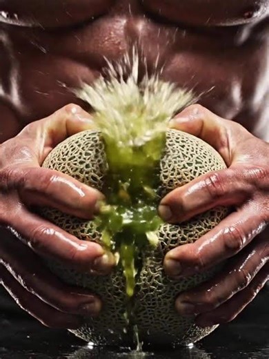 Juicy Melon Explosion 🍈💦 #ASMR #shorts