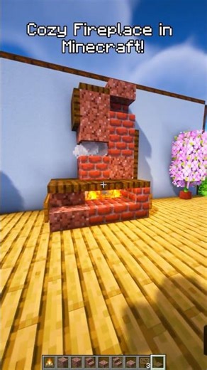 Cozy Fireplace in Minecraft! 🔥 || #Shorts