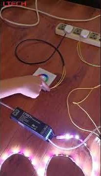 LTECH how the DMX touch panel work with DMX decorder .