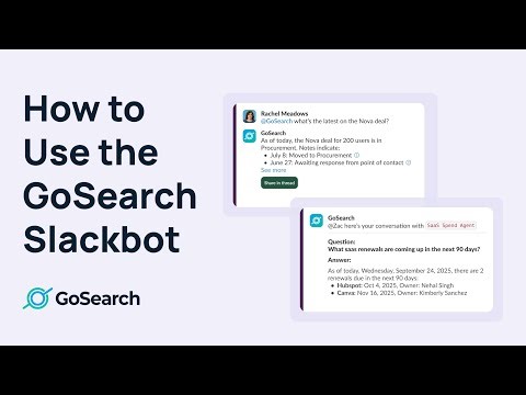 How to Use the GoSearch AI Slackbot
