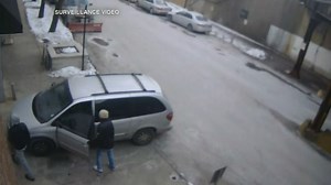 RAW VIDEO: 2 men seen driving off in doggy day car van
