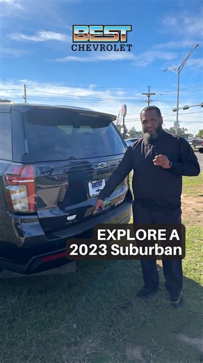 VIP of Sales, Ferndale Ratliff shows an exclusive look at the 2023 Chevy Suburban! Ready to elevate your drive? Schedule a test drive at Best Chevy today! ☎️ 504-273-7048 #Bestchevrolet #chevynation #noladealership #silveradostrong #silverado1500 | BEST Chevrolet
