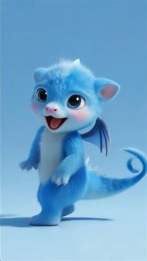 Would you like to have a baby blue dragon with cute dance moves? 💙