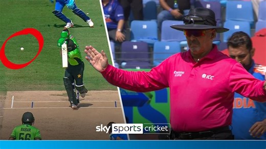 India's Mohammed Shami bowls FIVE wides in nervy opening over against Pakistan