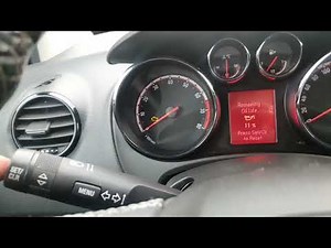 How to reset service light on a Vauxhall Meriva