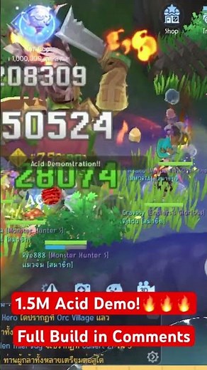 1.5M ACID DEMO! 🧪 Biochemist is the PVE KING 👑 #RagnarokOriginClassic #Biochemist #ROOC #ROOCCreator