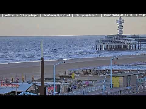 Live Scheveningen Boulevard en Beach Camera