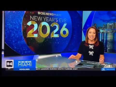 WFOR CBS News Miami special open December 31, 2025 10:00pm