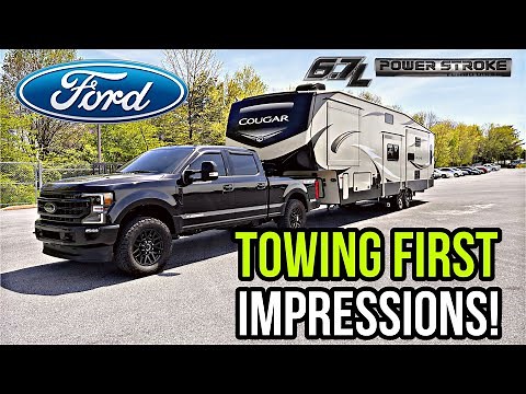 First Tow With The Ford F350 Powerstroke! How Well Does It Handle 14.5K?