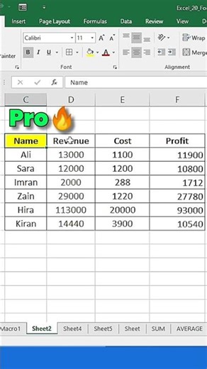 Microsoft Excel Tricks and tips To Work 2X faster #shorts #excel
