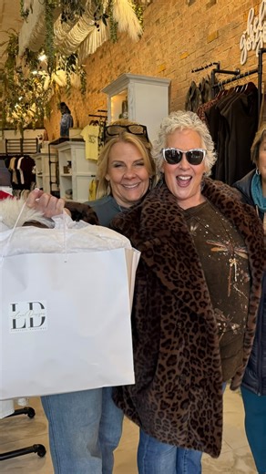 The best part of the boutique? The people who walk through our doors. 💛 We love creating a space where shopping feels fun, personal, and full of confidence! Thank you for sharing your experience with us and for loving our styles as much as we do! 🛍️♥️ Come in and shop all our new looks this week and this could be you!😉 | LUXE Designs Boutique