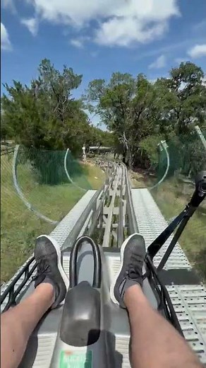 The only alpine coaster in Texas: The Cliff Carver. Lets Ride!!! 🤠