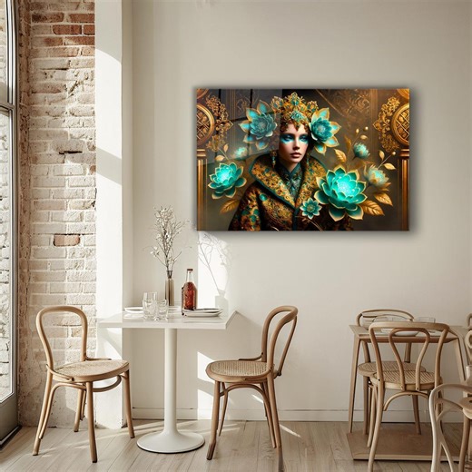 Tempered Glass Wall Art, Modern UV Printed Hanging Decor - Etsy