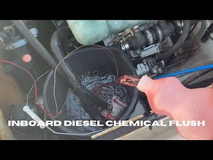 How to chemical flush saltwater side of a diesel inboard | Volvo penta TAMD31