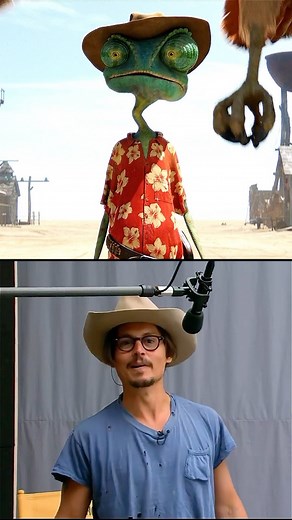 The Film Zone on Instagram: "Johnny Depp was given an actual full set to record the voice-over for ‘Rango’ with the actors and microphones following him around to enhance the scene. 🎤"