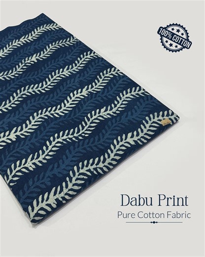 Indigo Block Print Cotton Fabric: Indian Sewing & Quilting Textile - Etsy UK