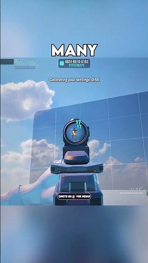 First ever map that FINDS your SENSITIVITY #fortnite #fortnitesettings #fyp #fortnitebr