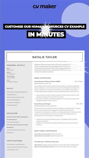 Make Your HR CV Stand Out Fast!