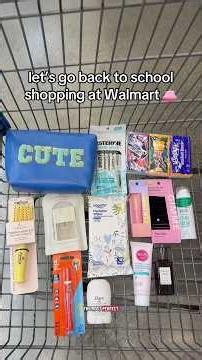 2026-2027 Walmart back to school shopping🛒 #backtoschoolhaul #backtoschoolshopping #emergencykit