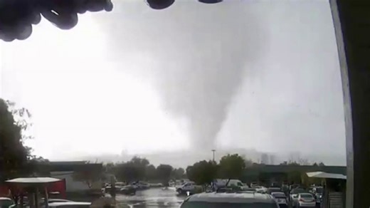 Rare tornado hits Northern California