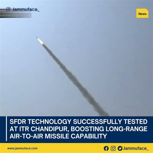 SFDR Flight Test Success Marks Key Milestone in Long-Range Air-to-Air Missile Development